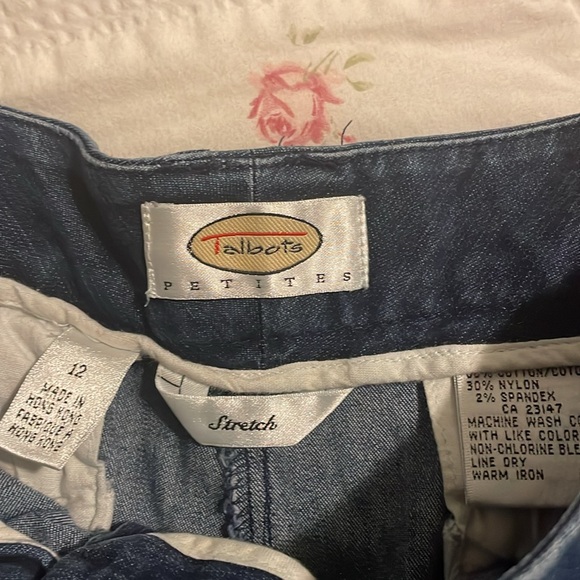 Talbots Soft  Washed Trouser Jeans Size 12 P - Picture 5 of 6